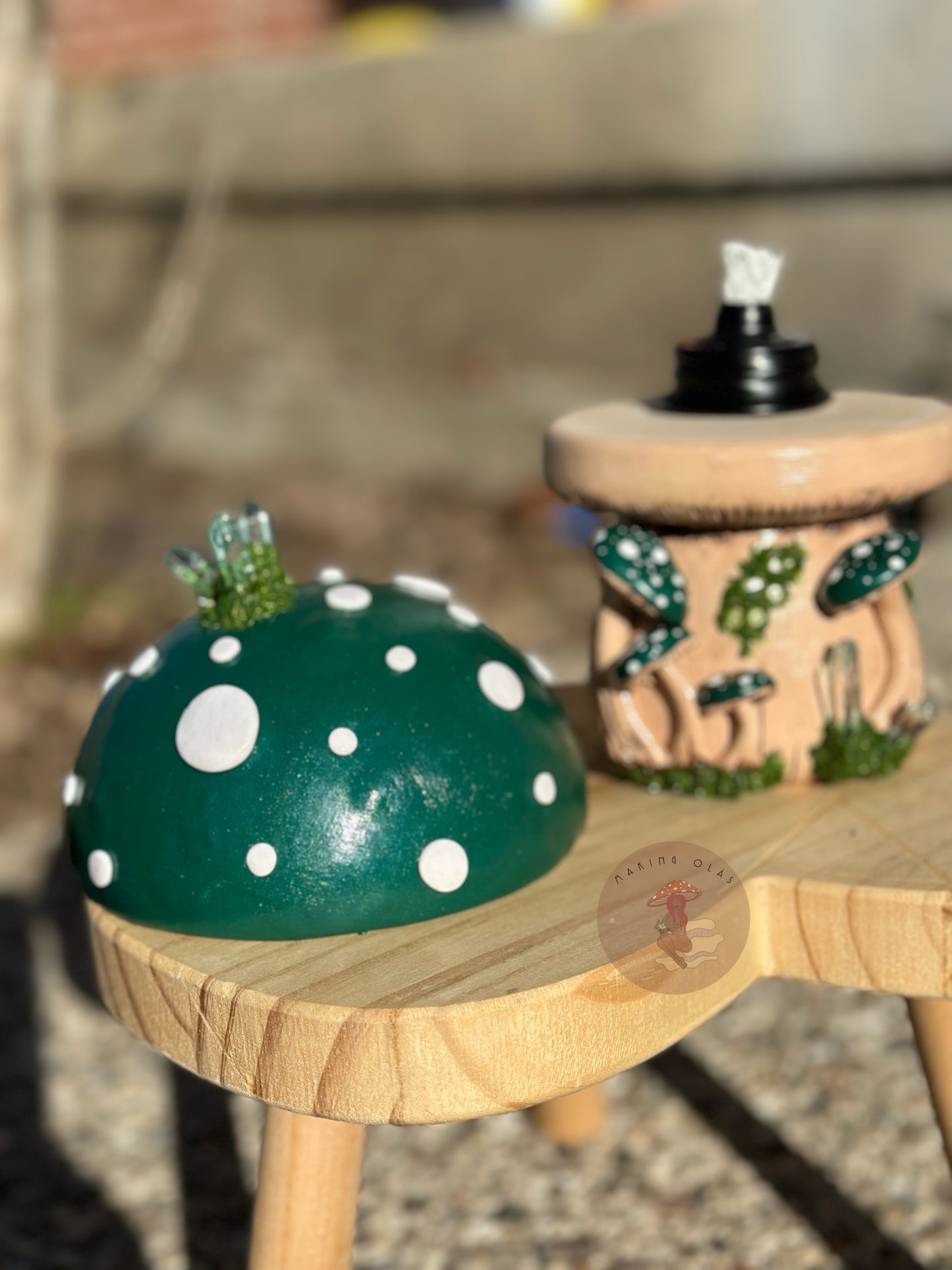 Mushroom Torch Lamp