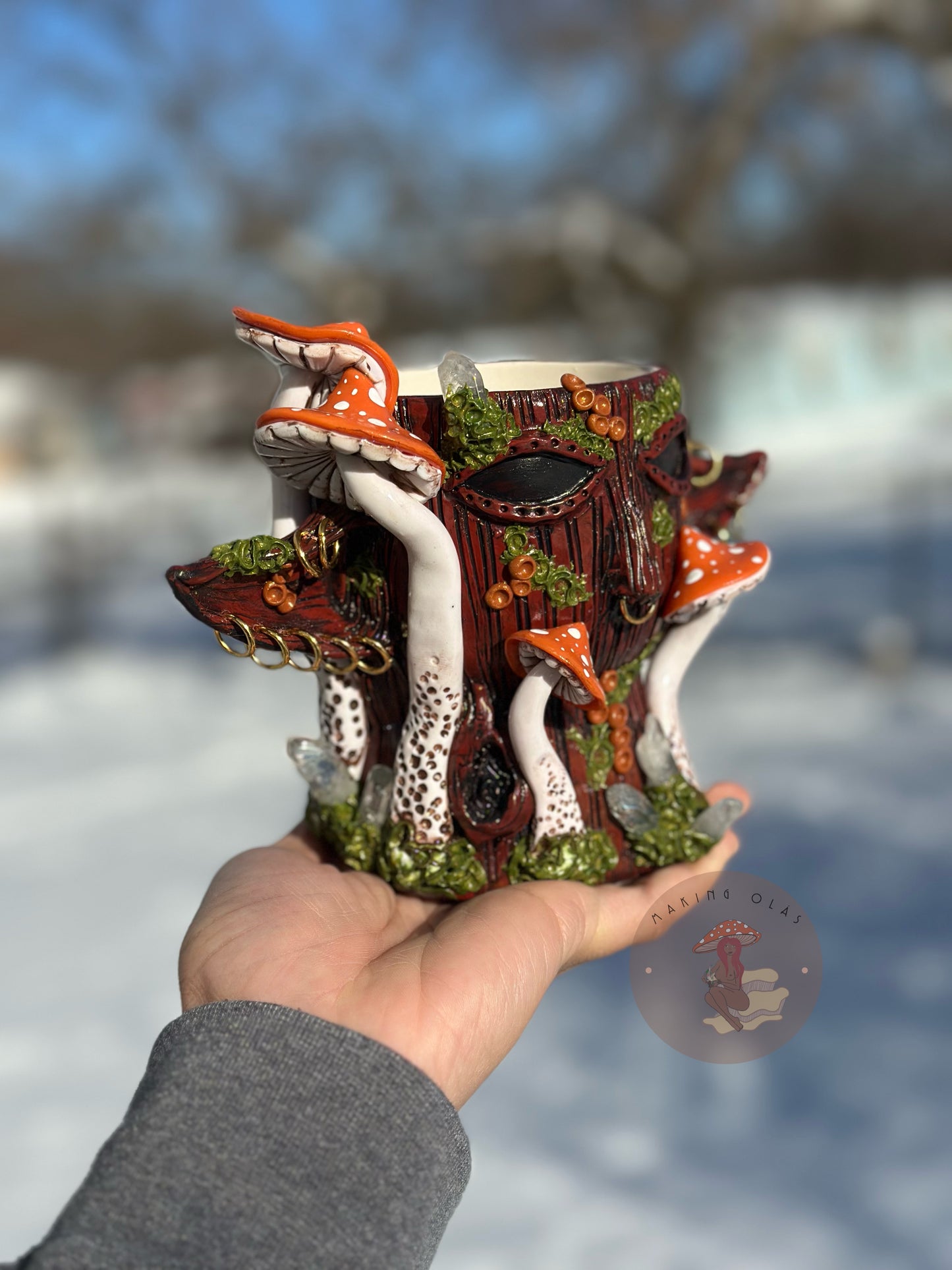 Plant Pot | Elfin with Quartz