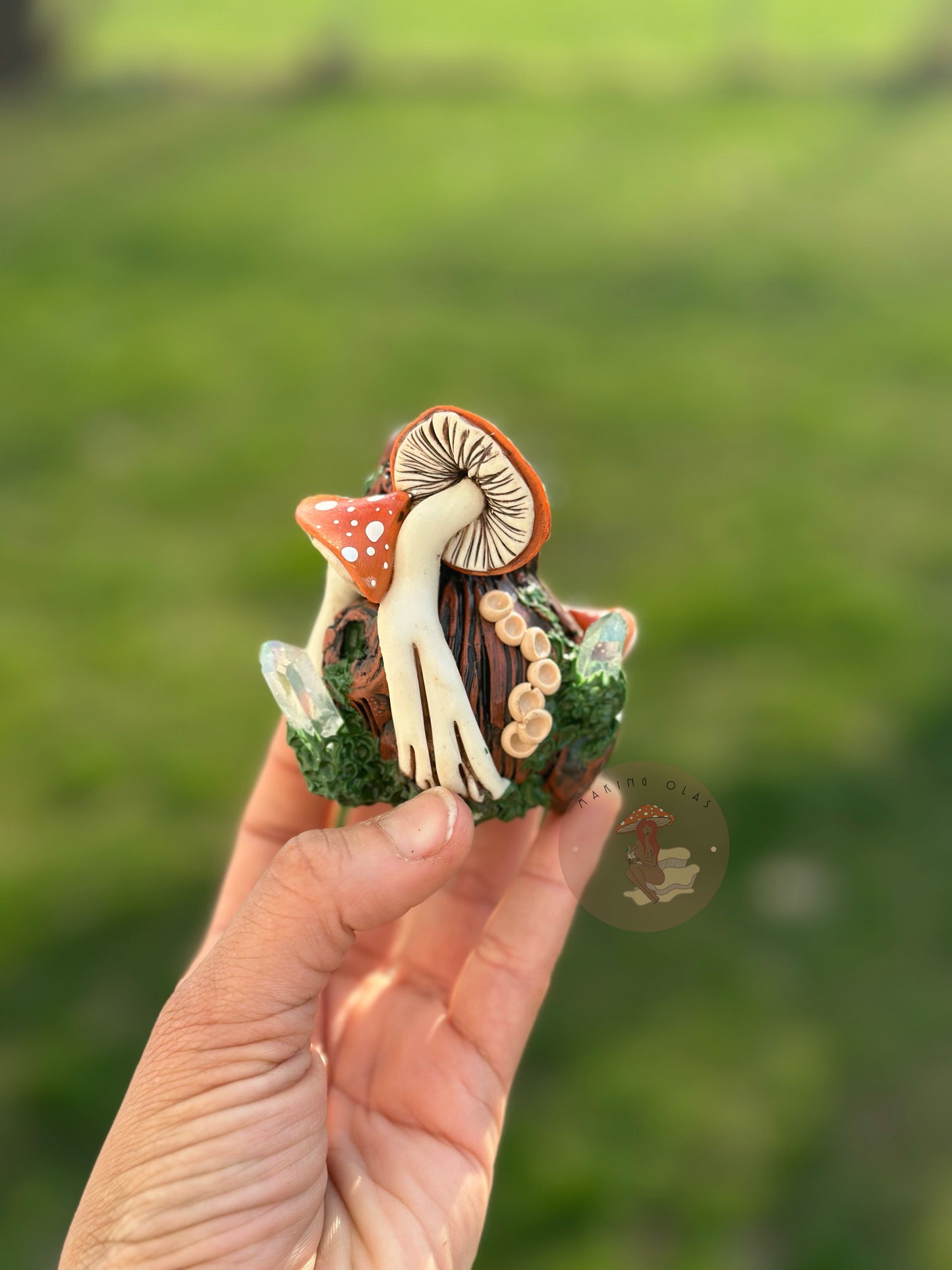 Human Grade Hammer | Orange Mushrooms + Quartz