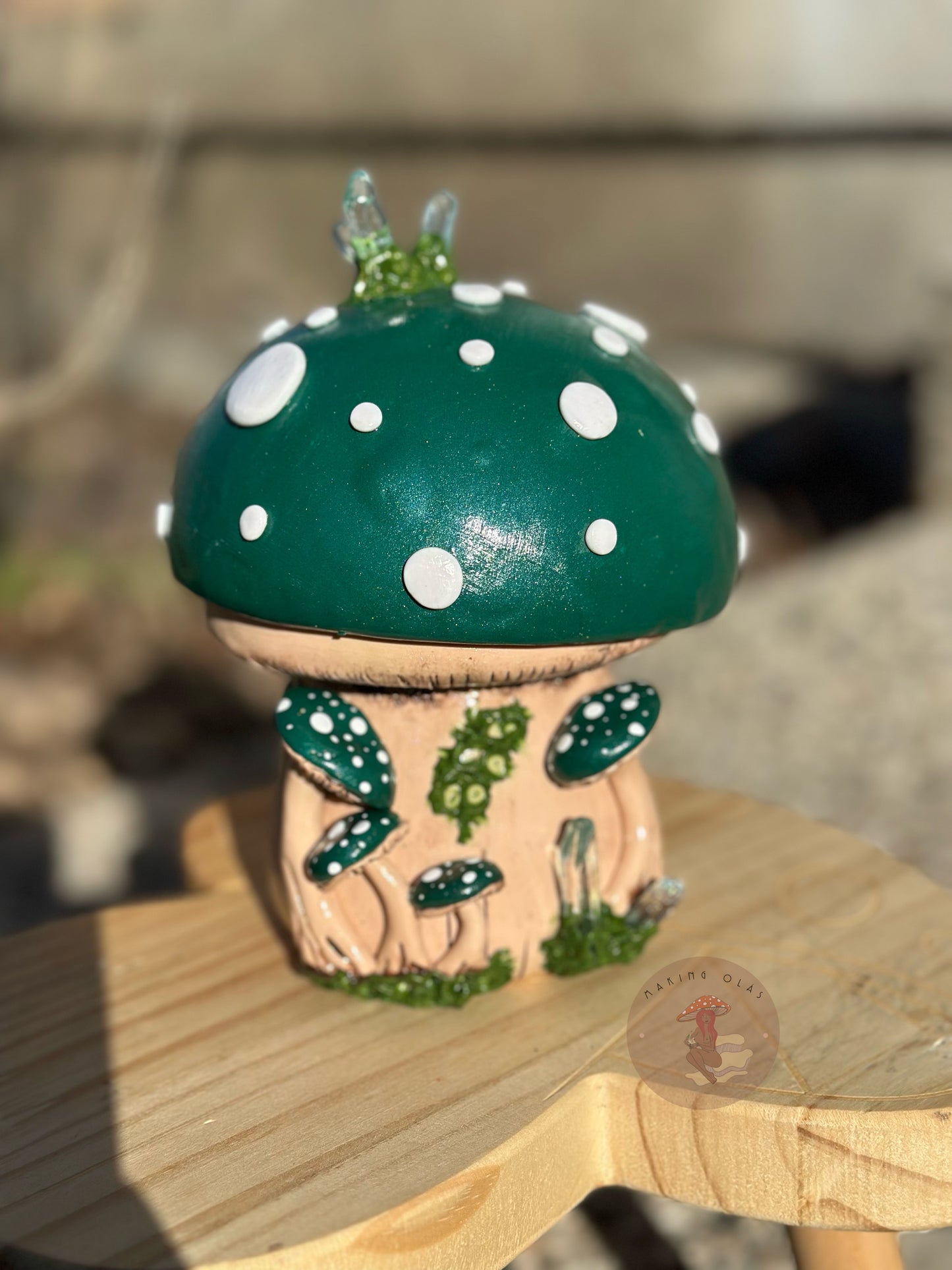 Mushroom Torch Lamp