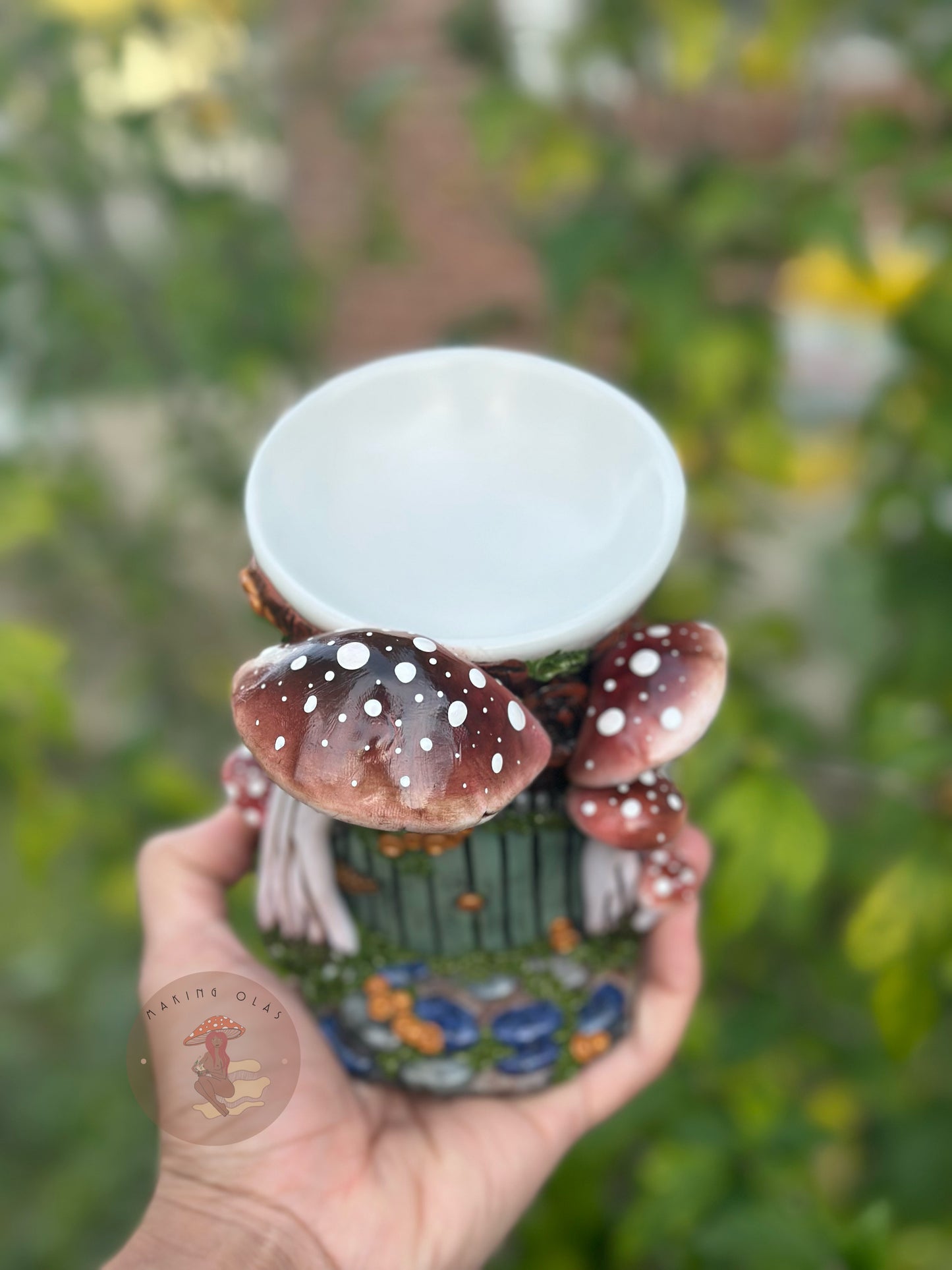 Wax Warmer | Little House with Brown Mushrooms