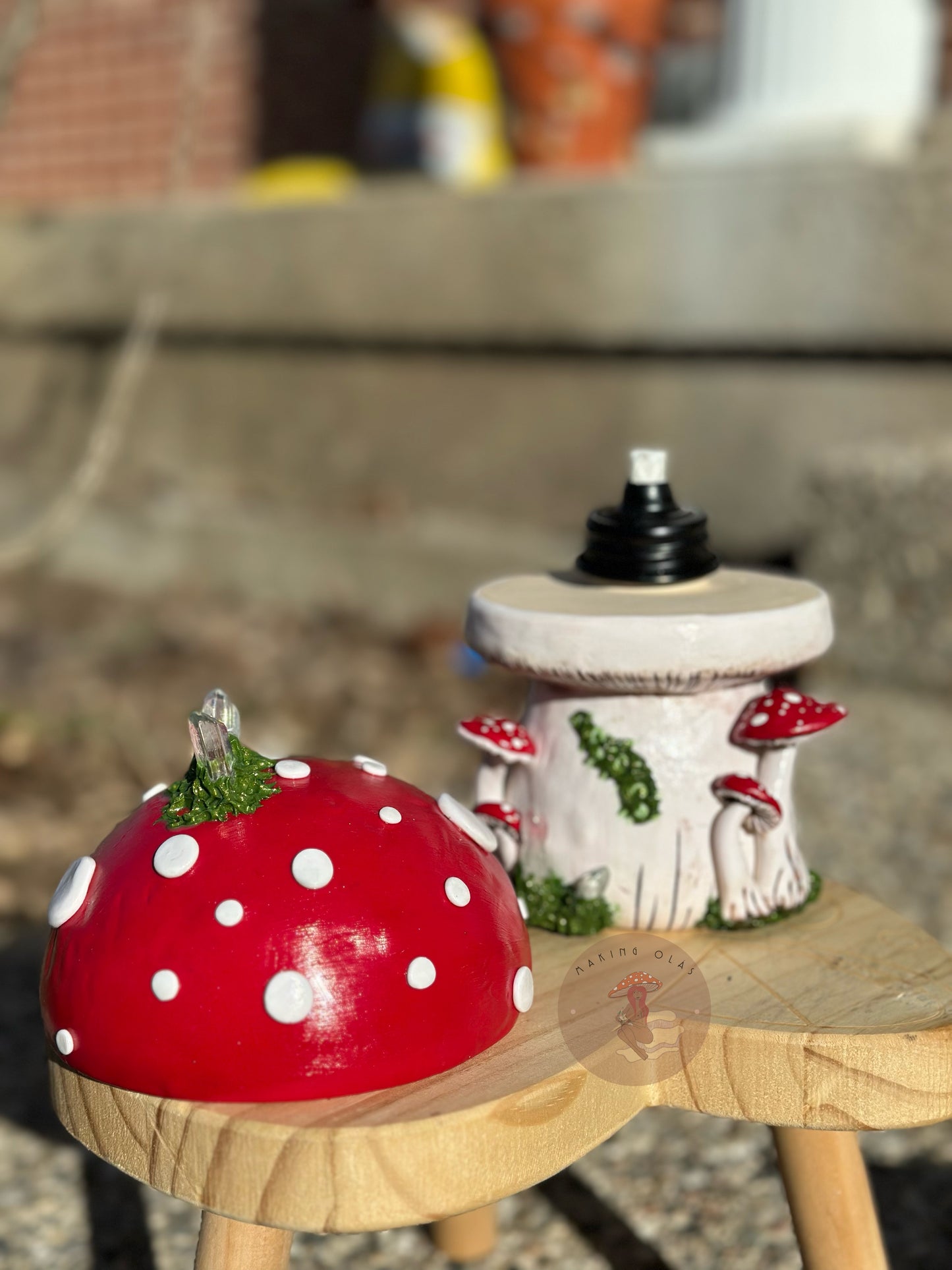 Mushroom Torch Lamp