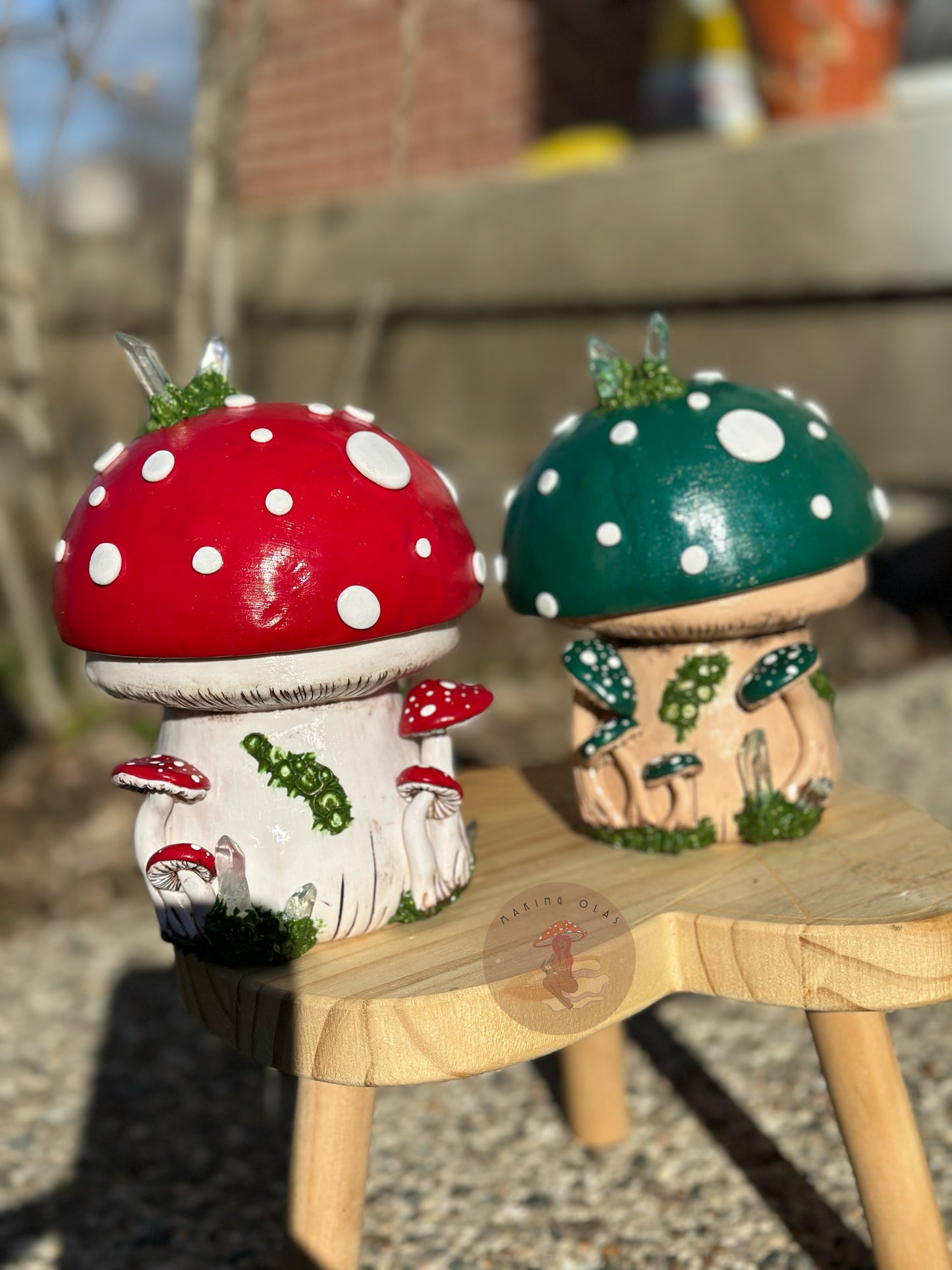 Mushroom Torch Lamp