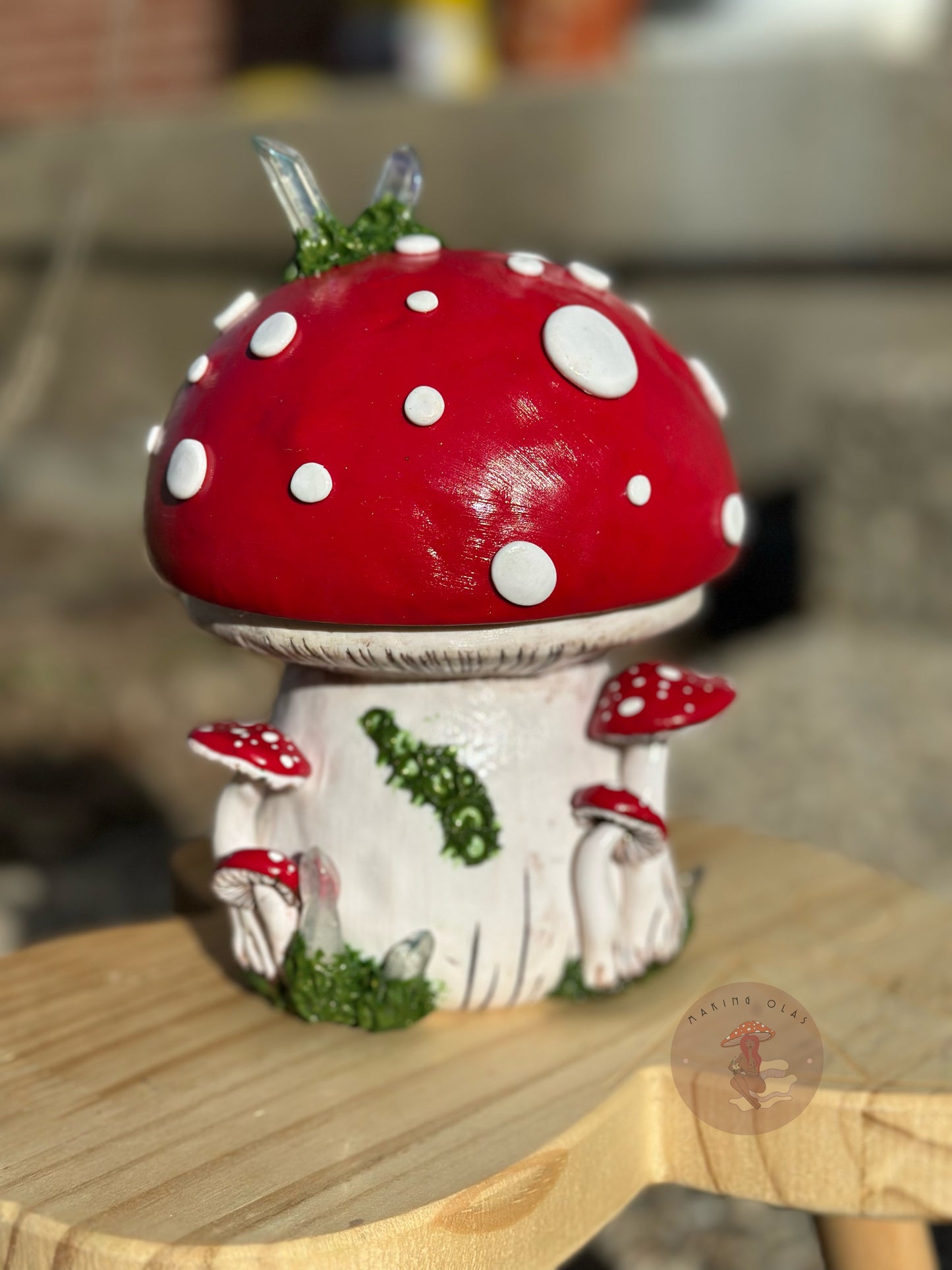 Mushroom Torch Lamp