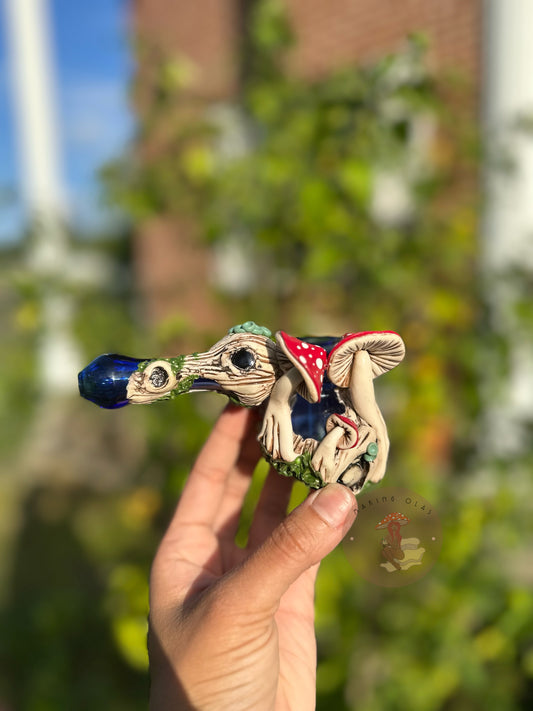 Human Grade Hammer | Red Mushrooms + Opalite