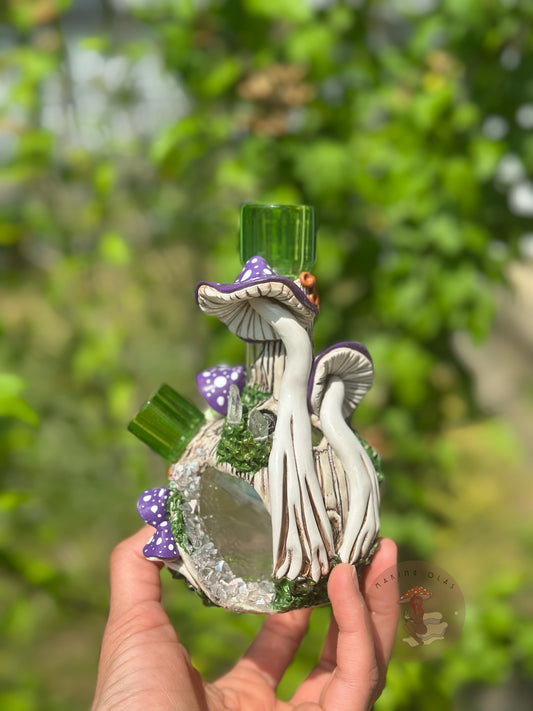 Human Grade | Purple Mushrooms + Quartz