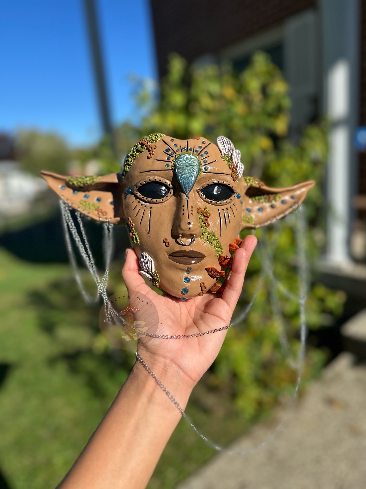 Hanging Wall Planter | Elfin + Carved Labradorite - Made to Order