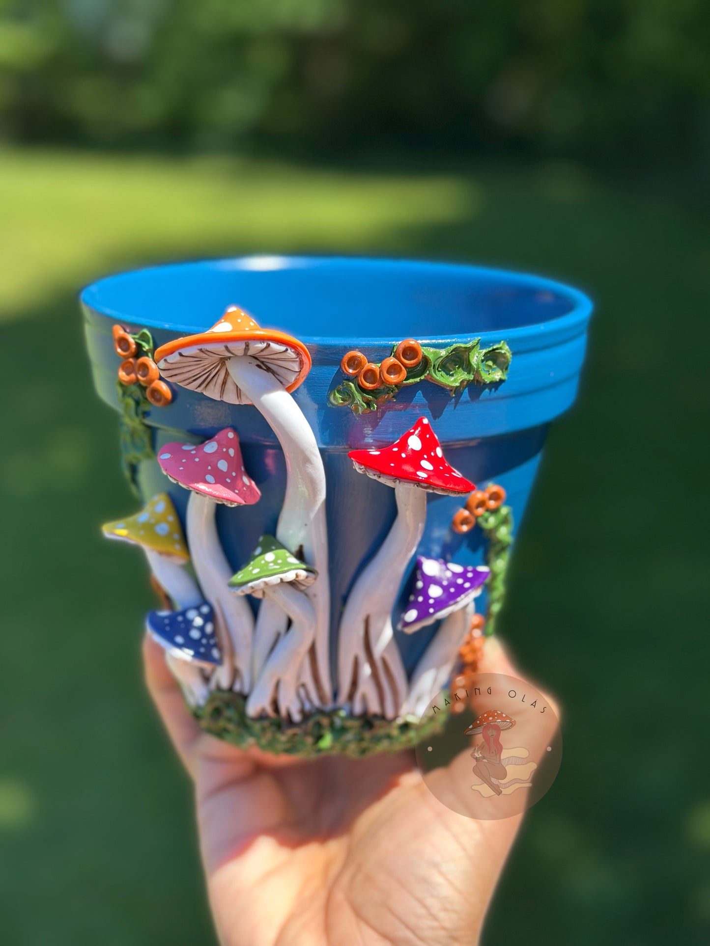 Plant Pots | Pride | Rainbow Mushrooms - Made to Order