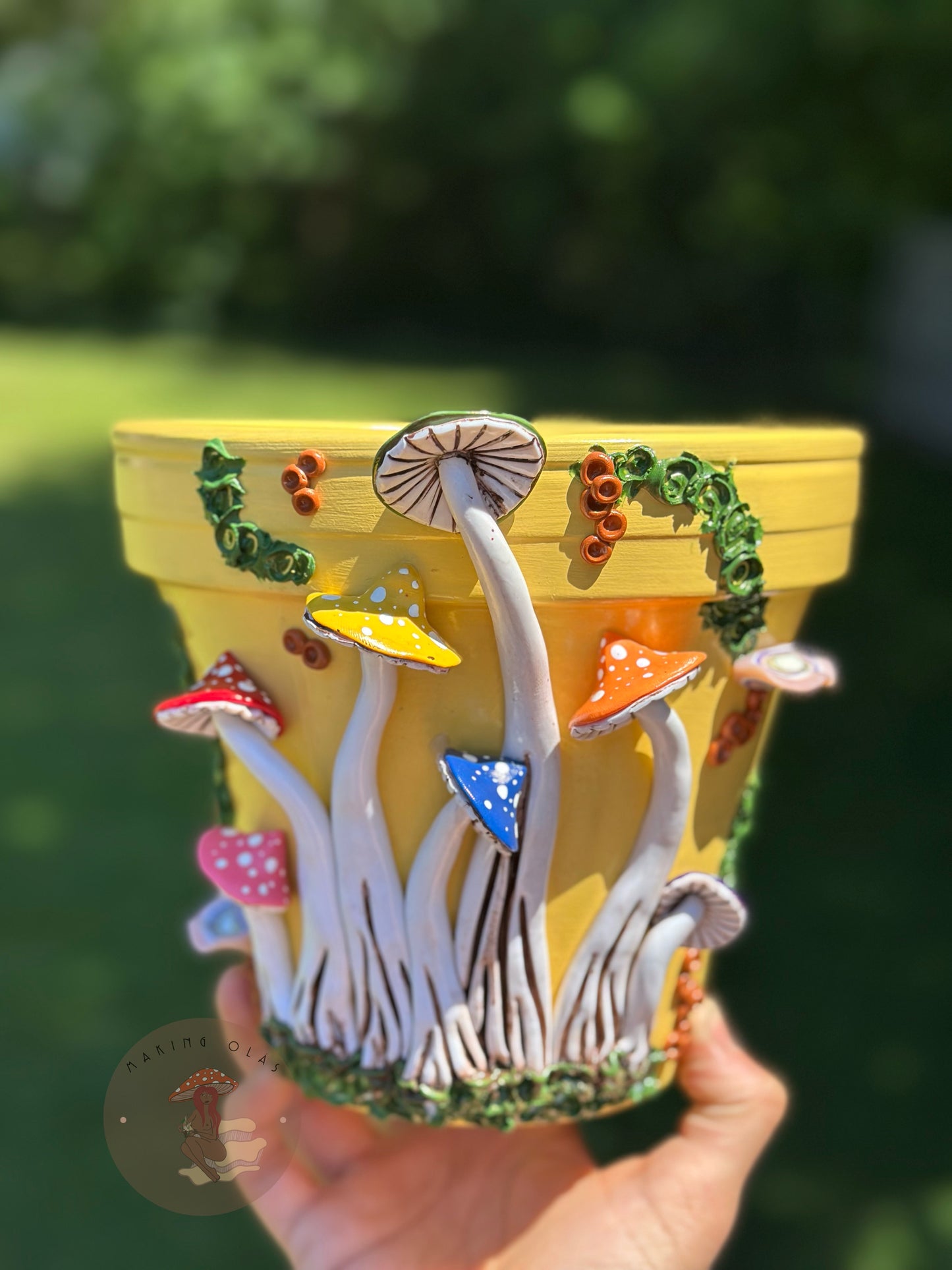Plant Pots | Pride | Rainbow Mushrooms - Made to Order
