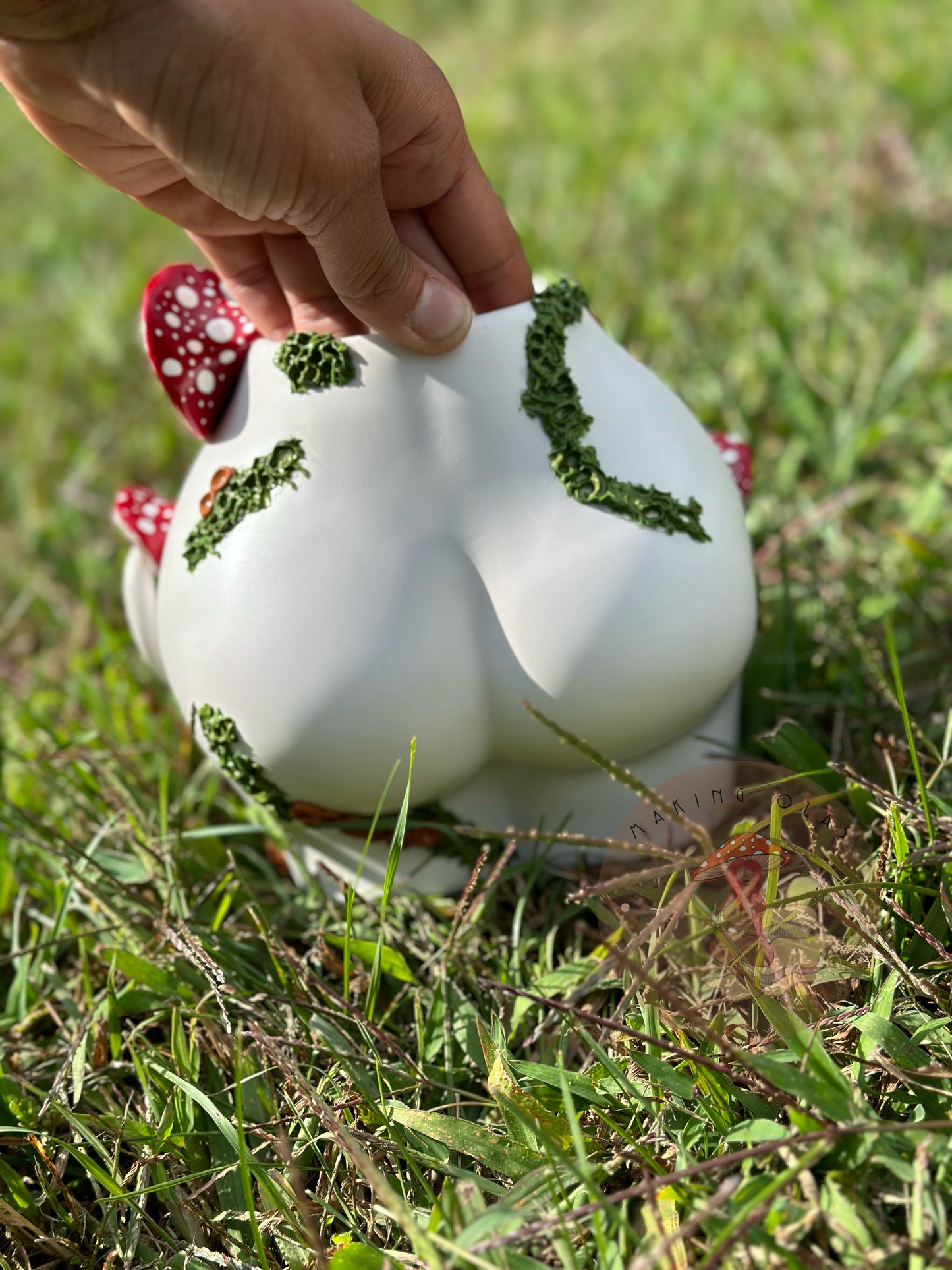 Cutie with a Bootie Mushroom + Crystal Planter | Made to Order