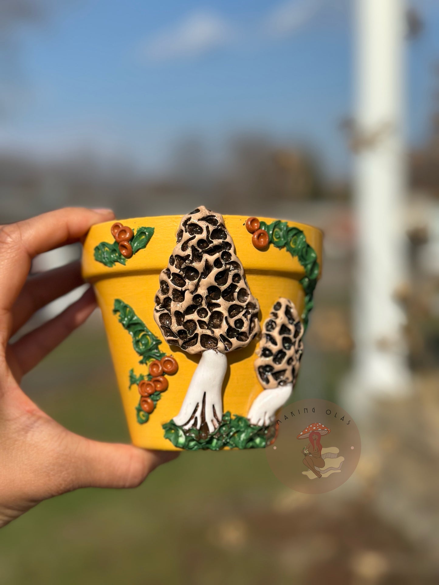 Plant Pot|Morel Mushrooms - Made to Order