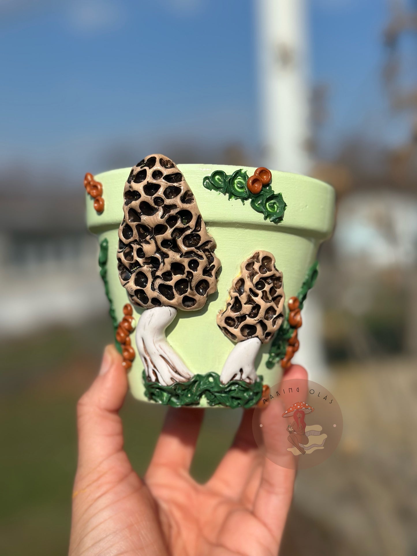 Plant Pot|Morel Mushrooms - Made to Order